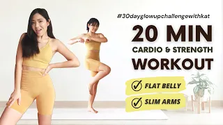 Do This Every Other Day to Burn Belly and Arm Fat! 💛 20 min Cardio & Strength Workout