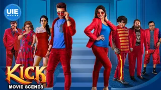 Kick Movie Scenes | Why did Santhanam & Tanya Hope get scared of each other in bed? | Santhanam
