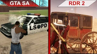 THE BIG COMPARISON | GTA San Andreas vs. Red Dead Redemption 2 | PC | ULTRA