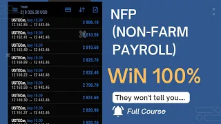 NFP Trading Strategy They Won't Tell you (Non-farm Payroll) 100% WIN, Full Course.