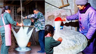 the whole village is surprised! 3 days to make Tofu for Chinese New Year