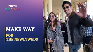 Newlyweds Kiara Advani And Sidharth Malhotra Pictured At Jaisalmer Airport