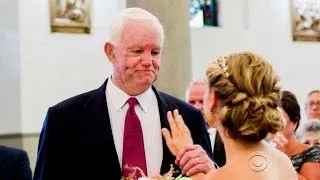 Bride given away by man who received her dad's heart