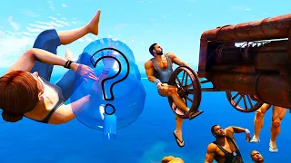 GTA 5 Ragdolls Yoga Instructor VS Muscle Male || Funny Moments ( Euphoria physics )