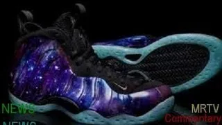 Fighting over Nike Air Foamposite One Galaxy Police in riot gear at Florida mall?! ..thoughts (mrtv)