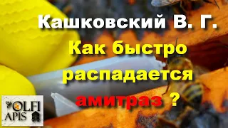 #Кашковский В. Г. Как быстро распадается амитраз ?