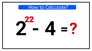 How to Calculate? || Olympiad Math Exponential Problem