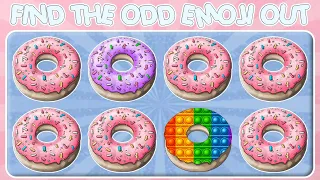 HOW GOOD ARE YOUR EYES #767 | Find The Odd Emoji Out | Food Quiz