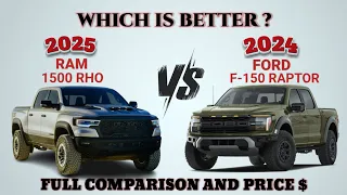 2025 Ram 1500 RHO vs 2024 Ford F150 Raptor | RHO vs Raptor | Which is better