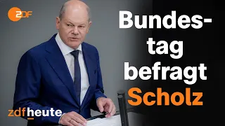 Live: Befragung von Kanzler Scholz im Bundestag