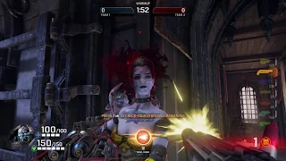 Quake Champions gore system demonstration of death animations