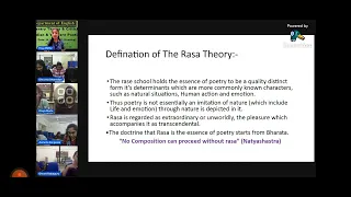 Rasa Theory by Bharat Muni | Presentation Semester 2|