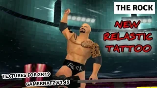 The Rock New Relastic Tattoo Textures For 2K19 GamerNafZ V1.49