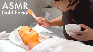 ASMR Gold Facial with skin analysis and DISCOUNT OFFER (unintentional ASMR, real person asmr)