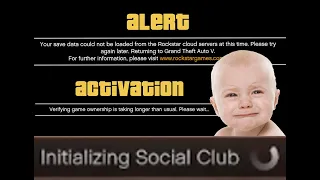 GTA PC How to fix "Save data could not be loaded from rockstar clouds" - "Initializing social club"