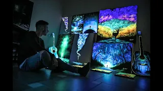 The Glow In the DARK Paintings of Crisco Art
