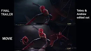 Spider Man No Way Home - Trailer vs Movie Comparison | HD Version