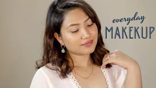 Everyday Makeup Routine For Work & Office; Natural Glowy EVERYDAY MAKEUP; Nepali Makeup Quick & Easy