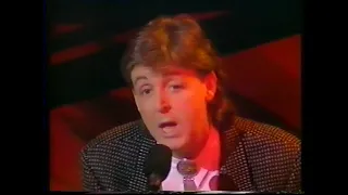 Paul McCartney Live On Royal Variety Command Performance, London, UK (Monday 24th November 1986)