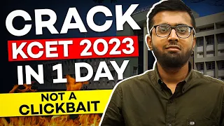 How To Crack KCET 2023 in 1 day❓ #kcet2023 #tukkatricks #arsquad