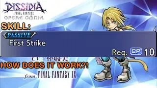 ZIDANE'S FIRST STRIKE ACTUAL EFFECT - Final Fantasy Dissidia Opera Omnia