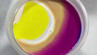 Acrylic Flip Cup Again Painting with Primary Elements and the Mix  | 607