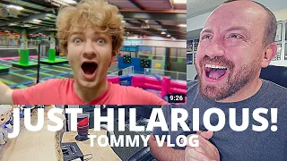 RANBOO IS HERE! TommyInnit I Bought A Trampoline Park (REACTION!) TommyVlog | Tom Simons