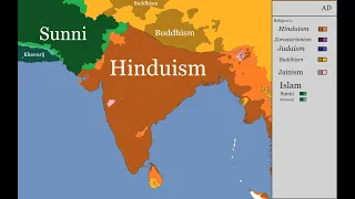 History of Religions in India every year 600 BCE - 2022 AD // AnthroSapien