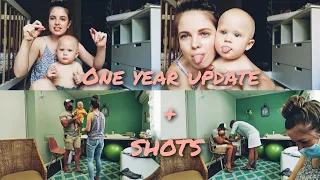 One year old doctor checkup | two shots |one year baby update!