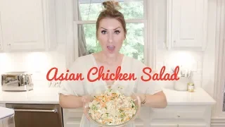 MAKING THE BEST ASIAN CHICKEN SALAD EVER. RECIPE IN THE KITCH.