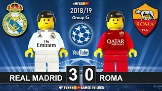 Real Madrid vs Roma 3-0 • Champions League 2019 (19/09/2018) • All Goals Highlights Lego Football