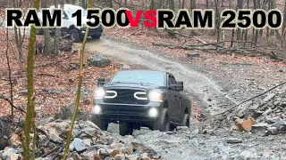 Dodge Ram 1500 vs Ram 2500 4x4 Off Road MUD Hill Climbing Challenge!!