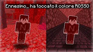 Minecraft, ma non puoi toccare il colore ROSSO! *Impossibile*