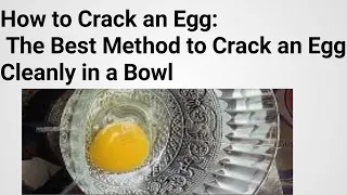 How to Crack an Egg: The Best Method to Crack an Egg Cleanly in a Bowl#shorts#youtubeshorts