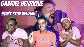 Don't Stop Believin' - Gabriel Henrique (Cover) | Reaction