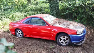 I Bought An Abandoned NISSAN R34 GTR Project Car And Im Going To Build It Into Something INSANE!!