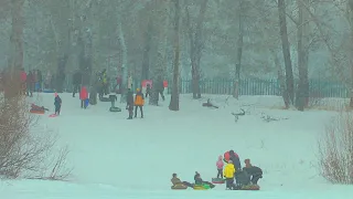 Оренбург. Снегопад в городе