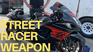 HOW TO SET UP A SUZUKI HAYABUSA STREET BIKE FOR NHRA DRAG RACING OR STREET RACING, FAST STREET BIKE!