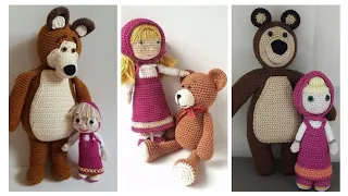 Masha and Bear crochet toys/crochet pattern ideas masha and the bear/handmade crochet
