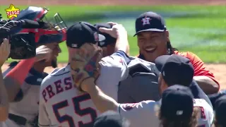 Astros' Cristian Javier, Hector Neris, Ryan Pressly combine to toss no-hitter vs. Yankees