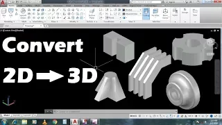 AutoCAD Basic Commands To Convert 2D Into 3D Object - Easy & Smart Steps