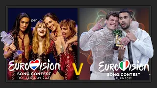 Eurovision Battle - 2021 VS 2022 (in my opinion)