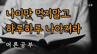 느끼고 깨닫고 경험하며 얻어낸 진한 삶의 가치들 [어른공부]