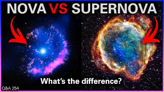 Supernova VS Nova, Orientation of the Moon, Gravitational Lensing of the CMB | Q&A 254