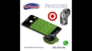 Testeo del microscopio 100X para celulares