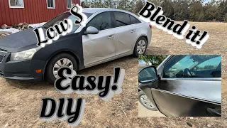 Painting my Chevy Cruze 2 tone Quickly, Cheap, FUN and Easily and in my Garage!