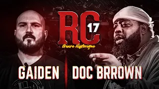 Rap Contenders 17 : Gaiden VS Doc Brrown