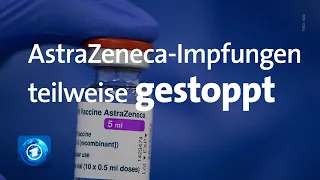 Impfungen mit AstraZeneca teils ausgesetzt