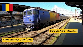 Train Spotting and Talking! - Gara De Nord Train Station, Bucuresti, Romania,  April 2021