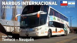 Trip TEMUCO NEUQUEN in NARBUS INTERNATIONAL 353, bus Marcopolo G7 Scania JGVY98